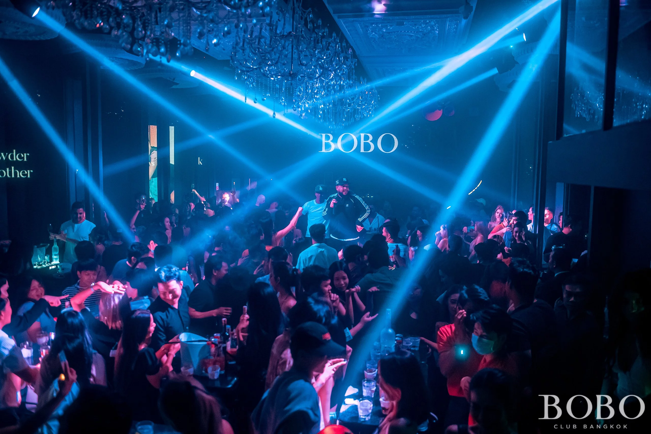 Interior and lighting at BOBO Club Bangkok