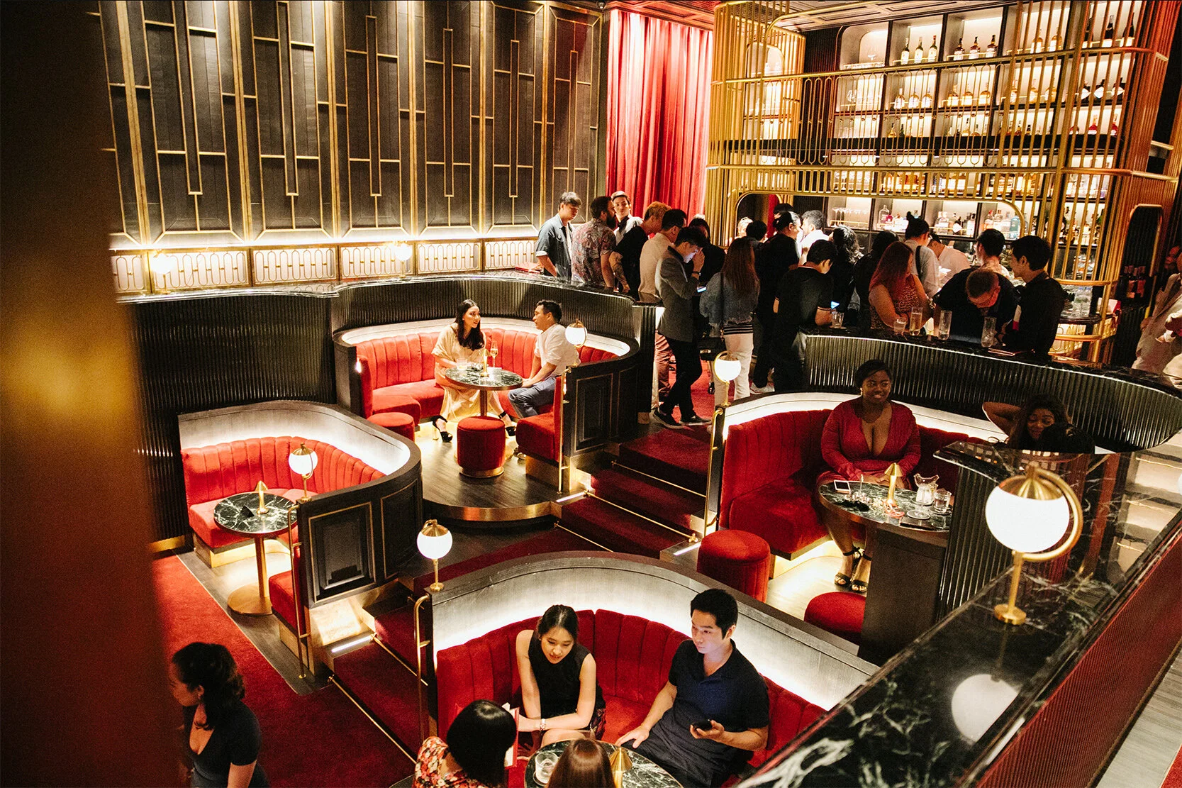 Cocktail setting at Crimson Room Bangkok