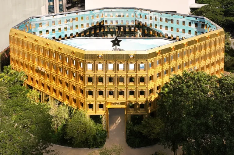 Dior Gold House Bangkok gold facade
