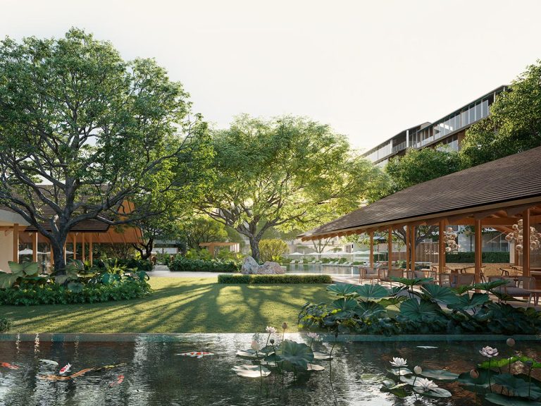 Architectural rendering of Dusit Ajara Hua Hin branded residences