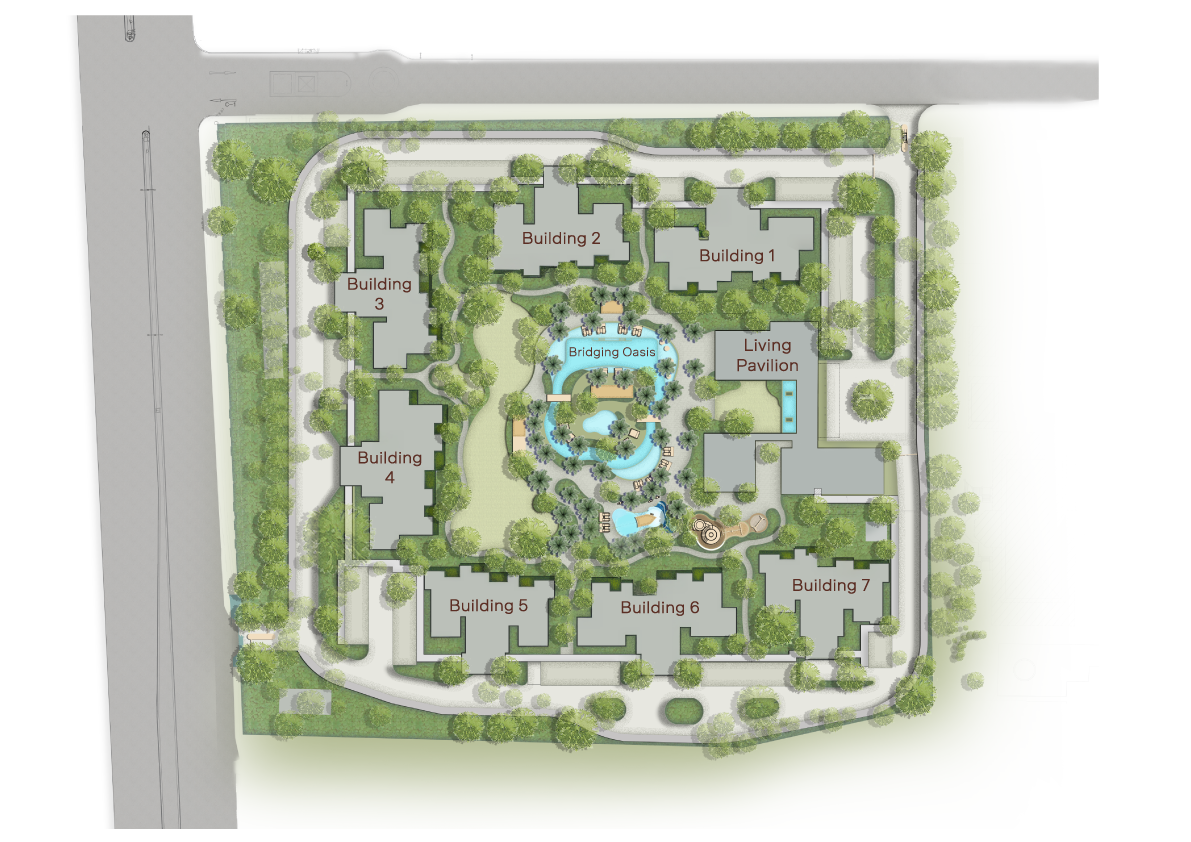 Site plan for the Dusit Ajara Hua Hin residential project