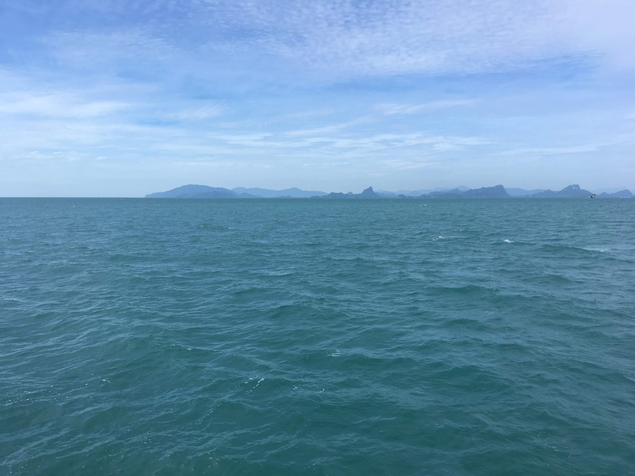 Green headlands and sea along the Khanom coast
