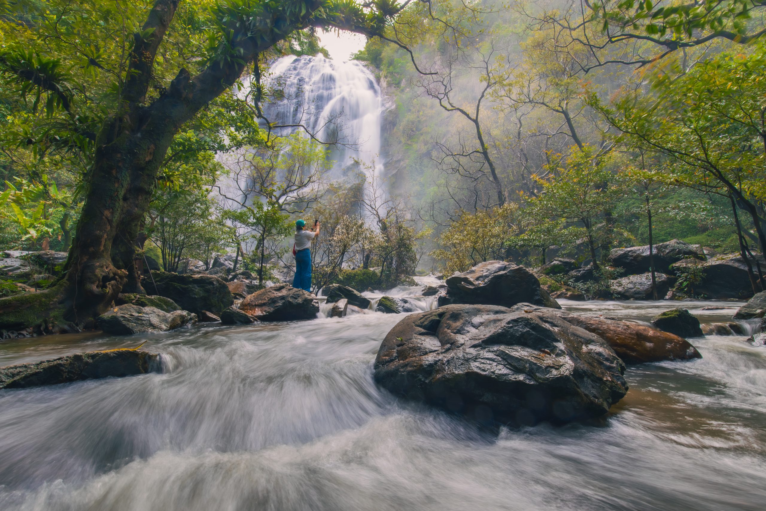 Khlong Lan Waterfall in Kamphaeng Phet province