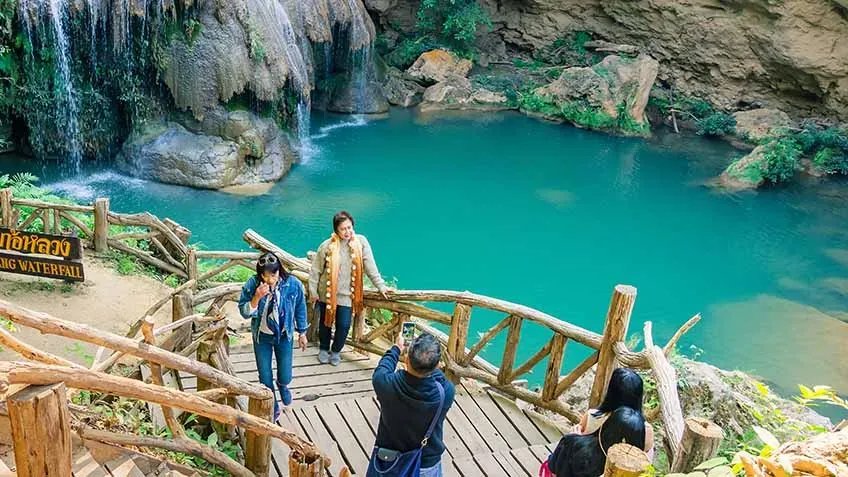 Forest and water at Ko Luang Waterfall