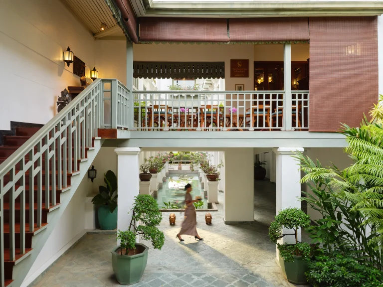 Outdoor pool at The Oriental Spa in Bangkok