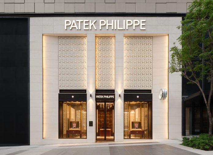 Patek Philippe One Bangkok facade Facade of the Patek Philippe duplex boutique at One Bangkok