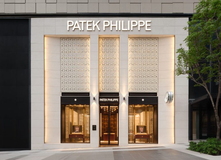 Facade of the Patek Philippe duplex boutique at One Bangkok