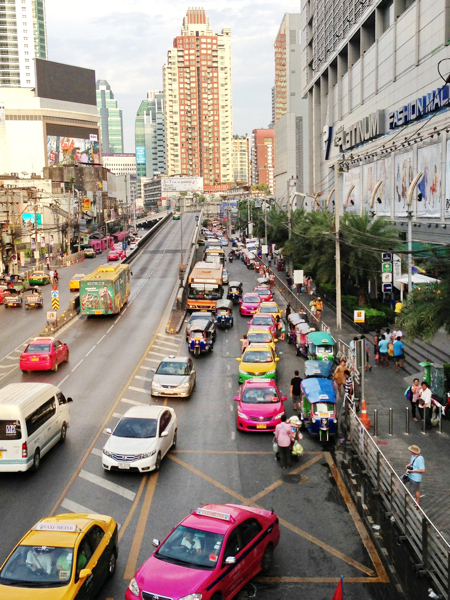 Phetchaburi Road near Thanon Phaya Thai in Bangkok
