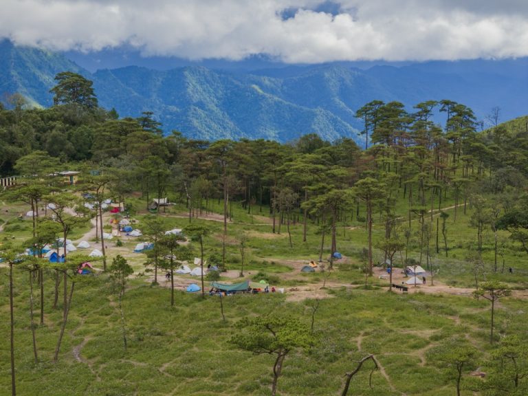 Aerial view of Lan Son at Phu Soi Dao National Park