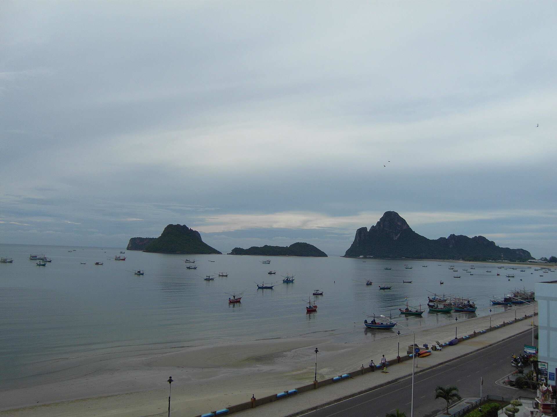 Limestone hills and coast around Prachuap Khiri Khan