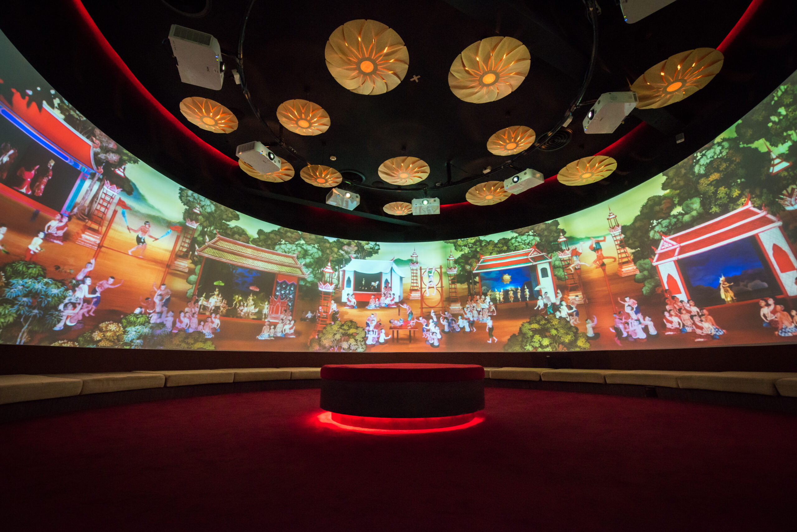 Multimedia display at Rattanakosin Exhibition Hall