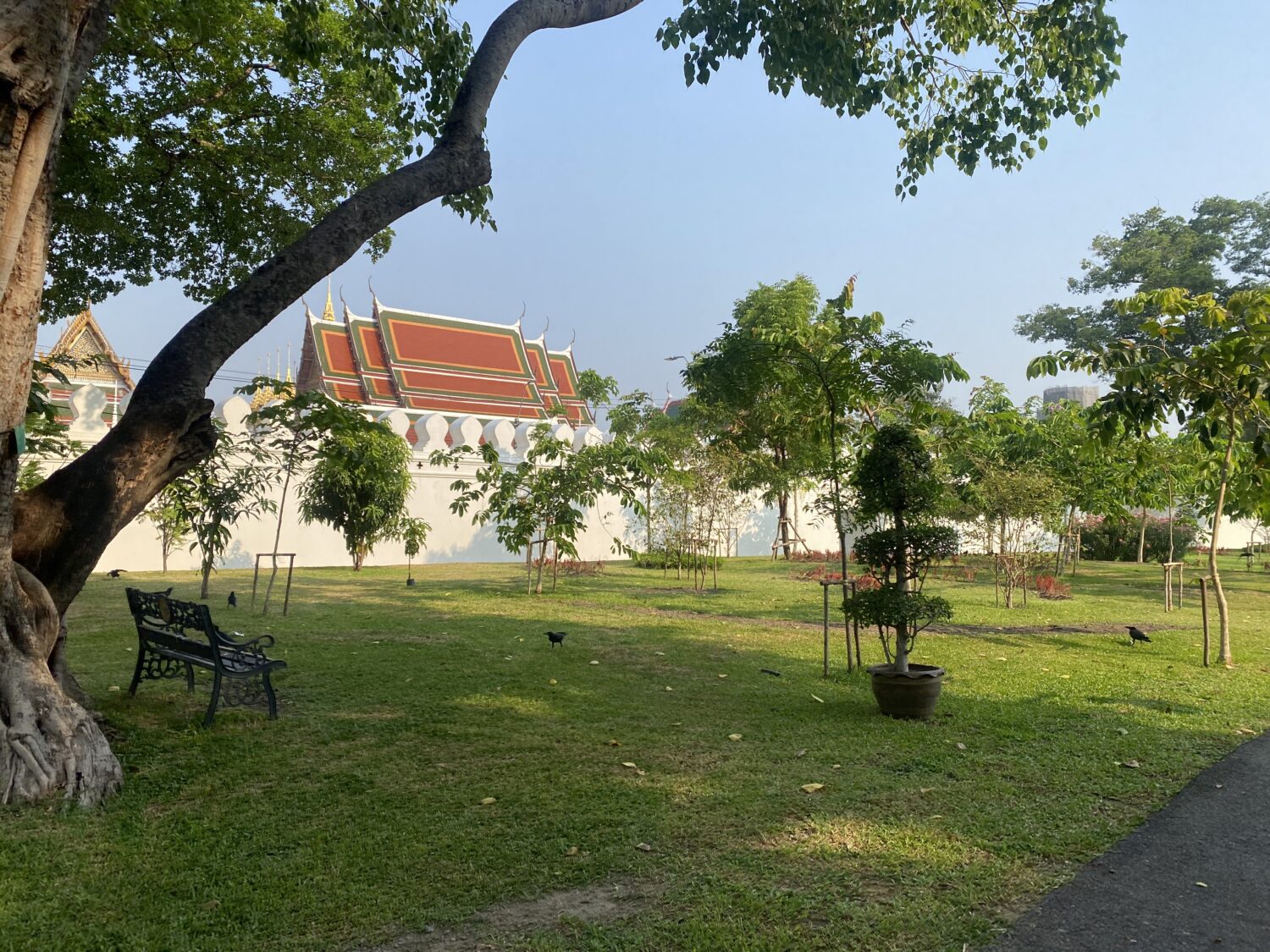 Park landscape around Mahakan Fort