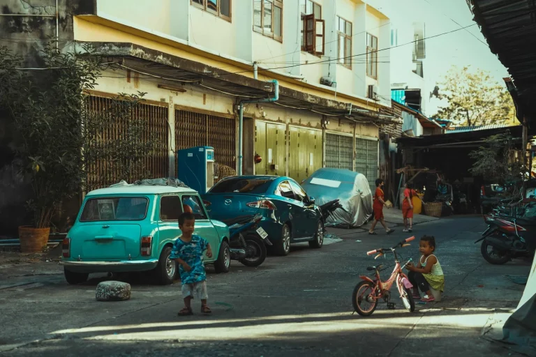 Street scene in Bangkok's Saphan Khwai neighbourhood