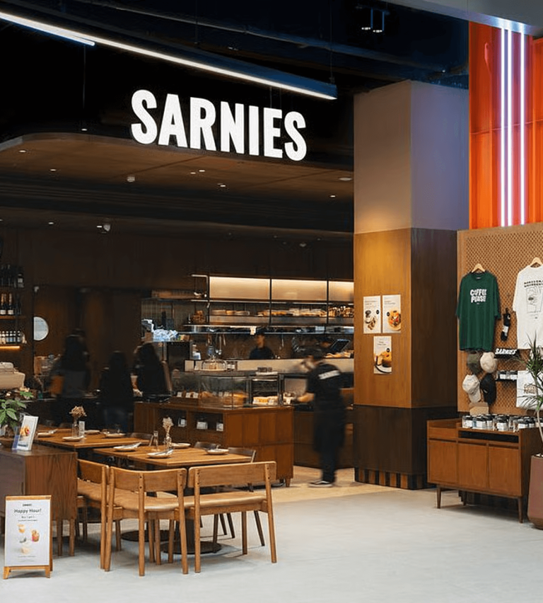 Sarnies cafe at One Bangkok