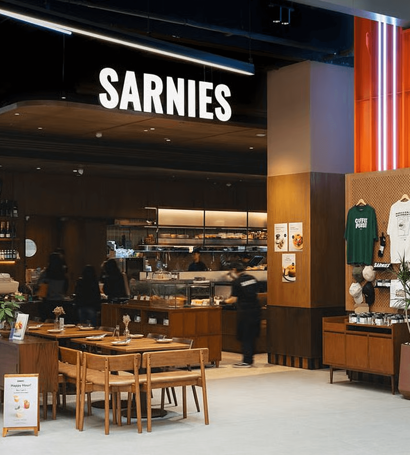 Sarnies cafe at One Bangkok