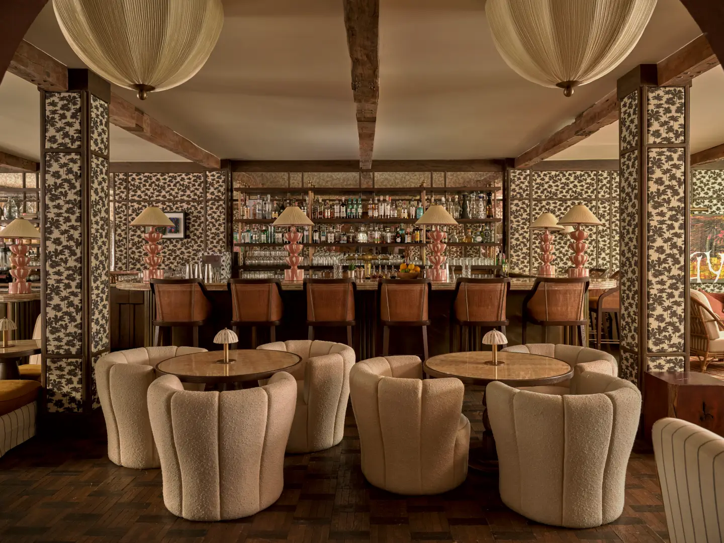 Members lounge inside Soho House Bangkok