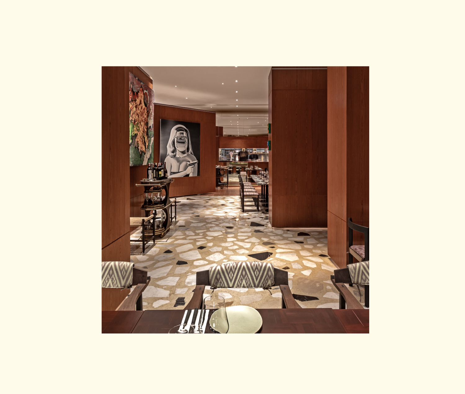 Dining room at SOMA Bangkok in Siam Patumwan House