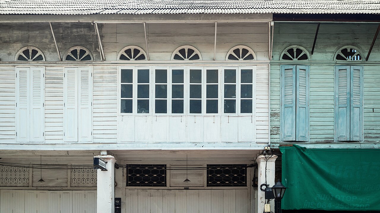 Historic shophouses in Songkhla Old Town