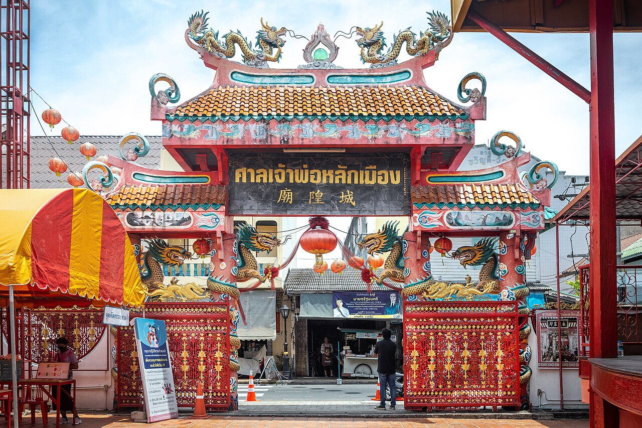 Songkhla City Pillar Shrine in the old town