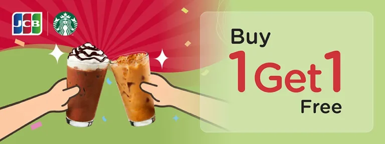 Starbucks Thailand KTC JCB buy-one-get-one promotion