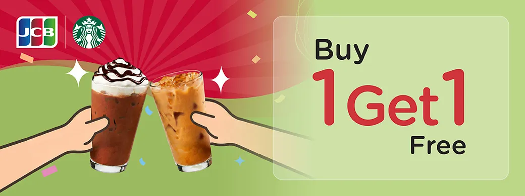Starbucks Thailand KTC JCB buy-one-get-one promotion
