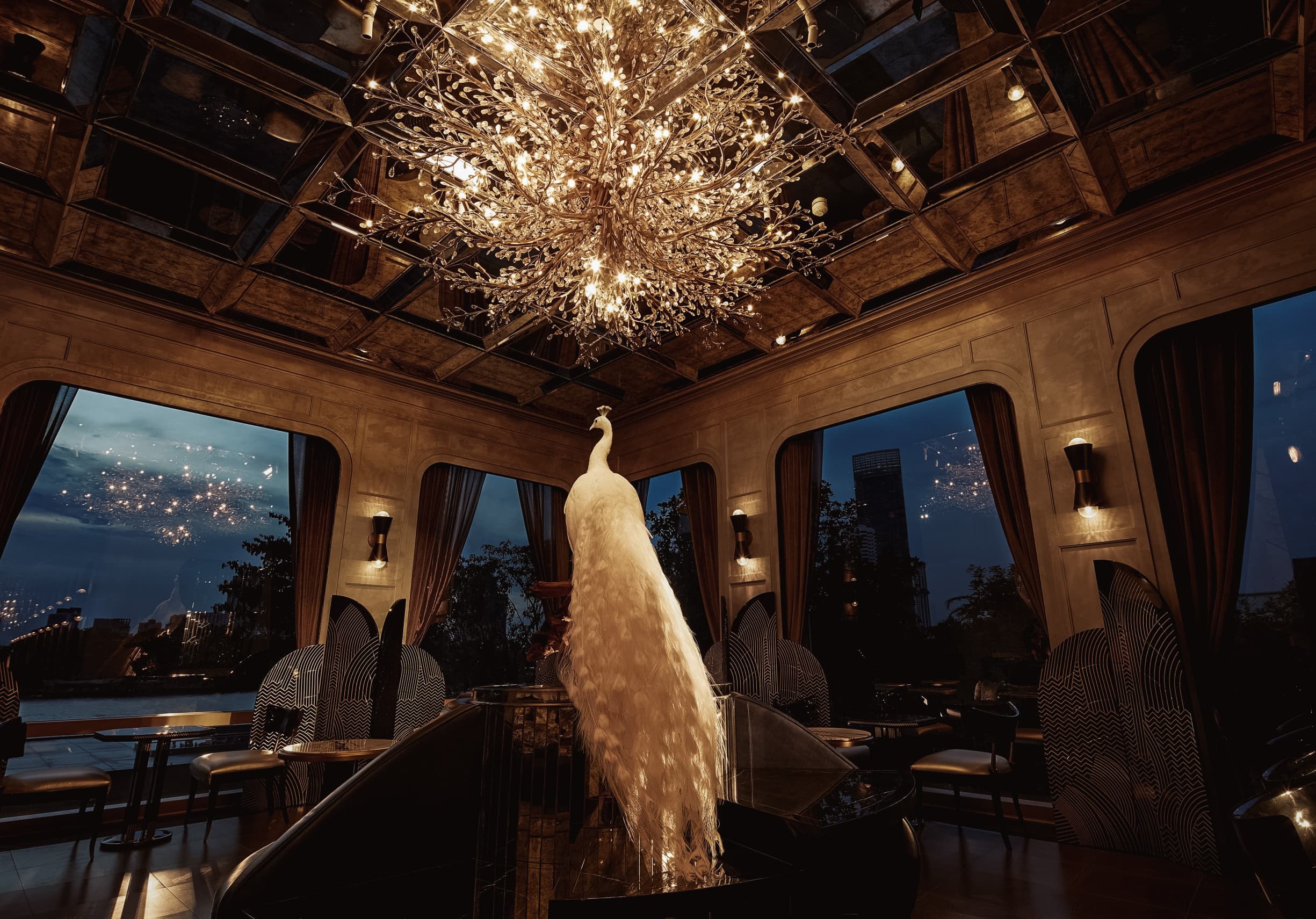 Singer performing live at Stella in Capella Bangkok
