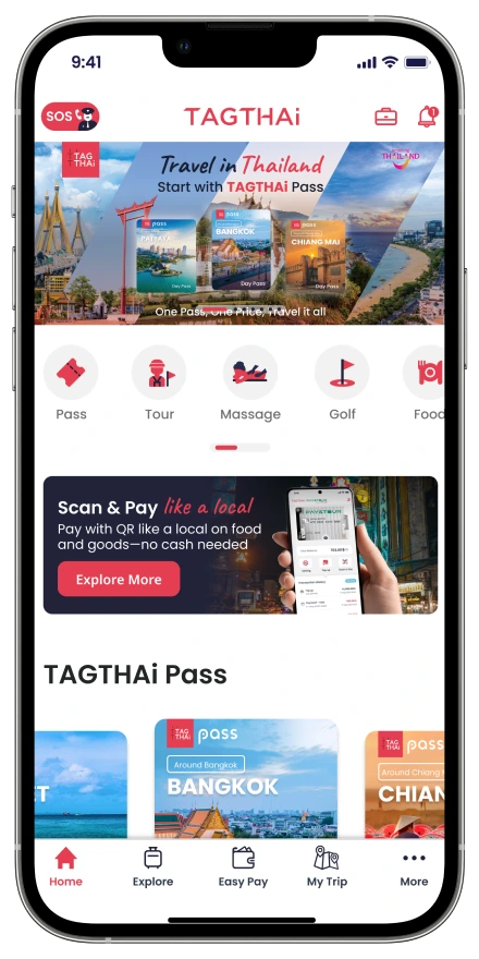 First registration step in the TAGTHAi Easy Pay setup