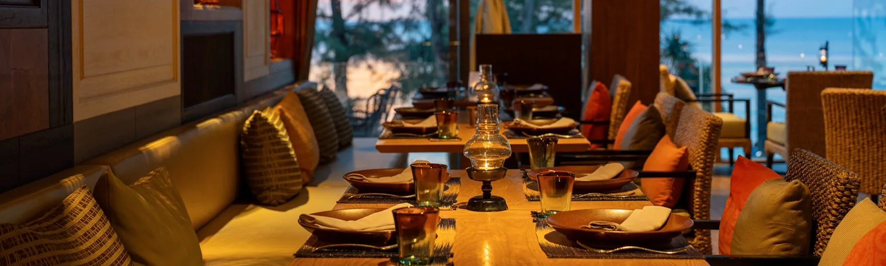 Takieng Phuket restaurant at sunset