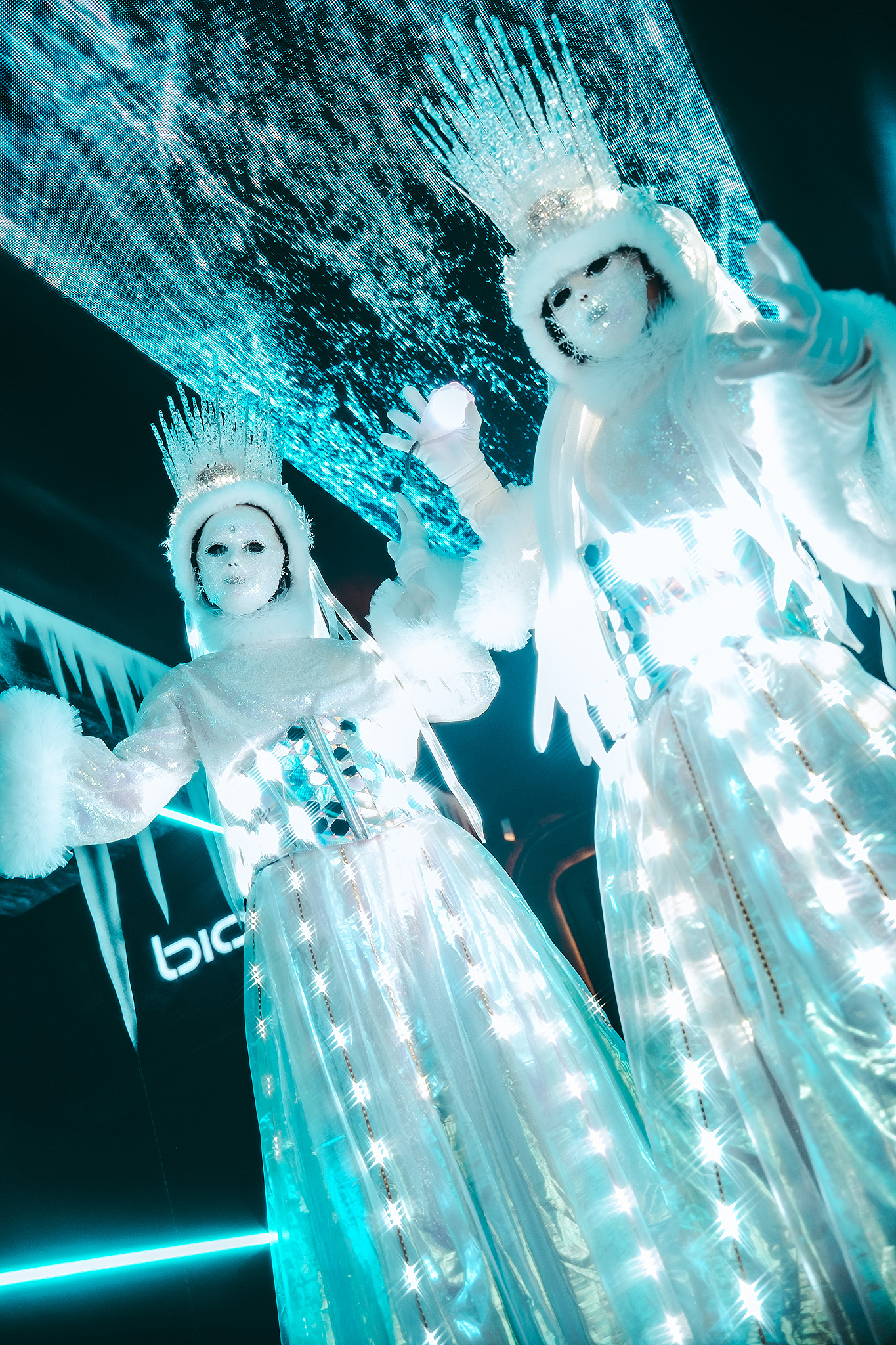 Laser production inside VOID Club Bangkok