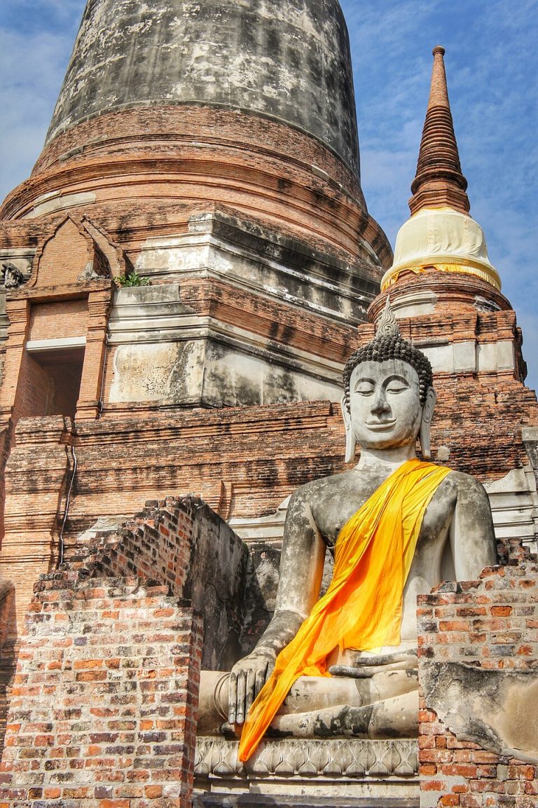 Wat Yai Chai Mongkhon chedi in Ayutthaya