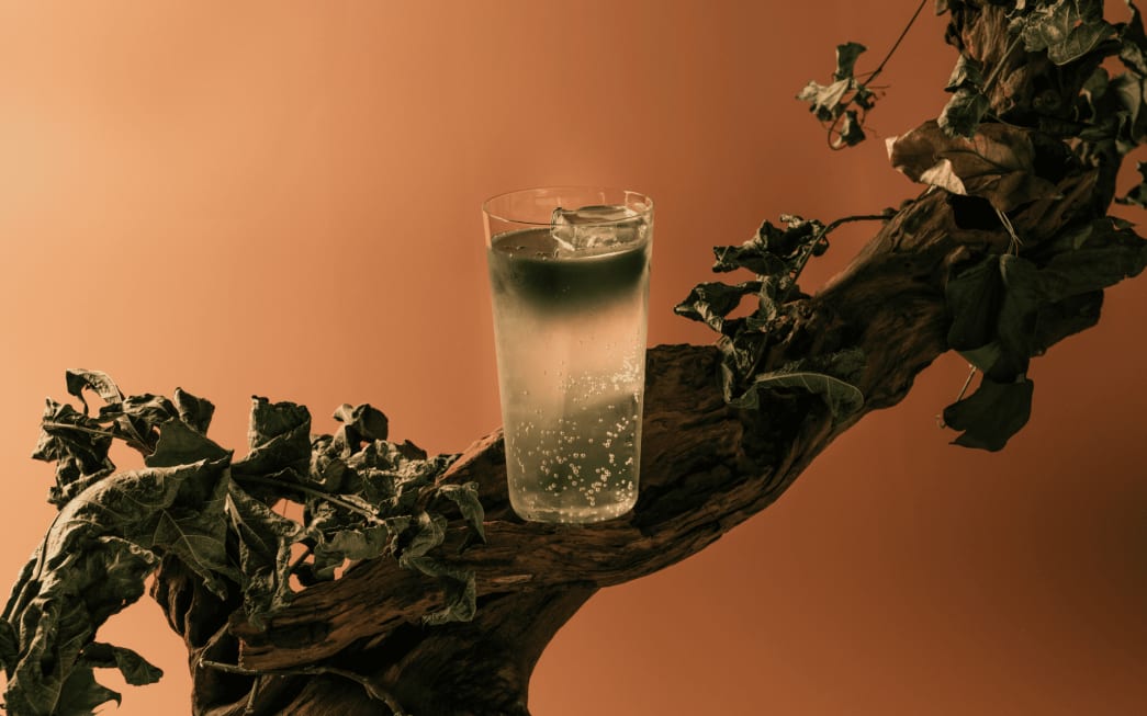 A signature drink from Aqua Bar's 2026 menu