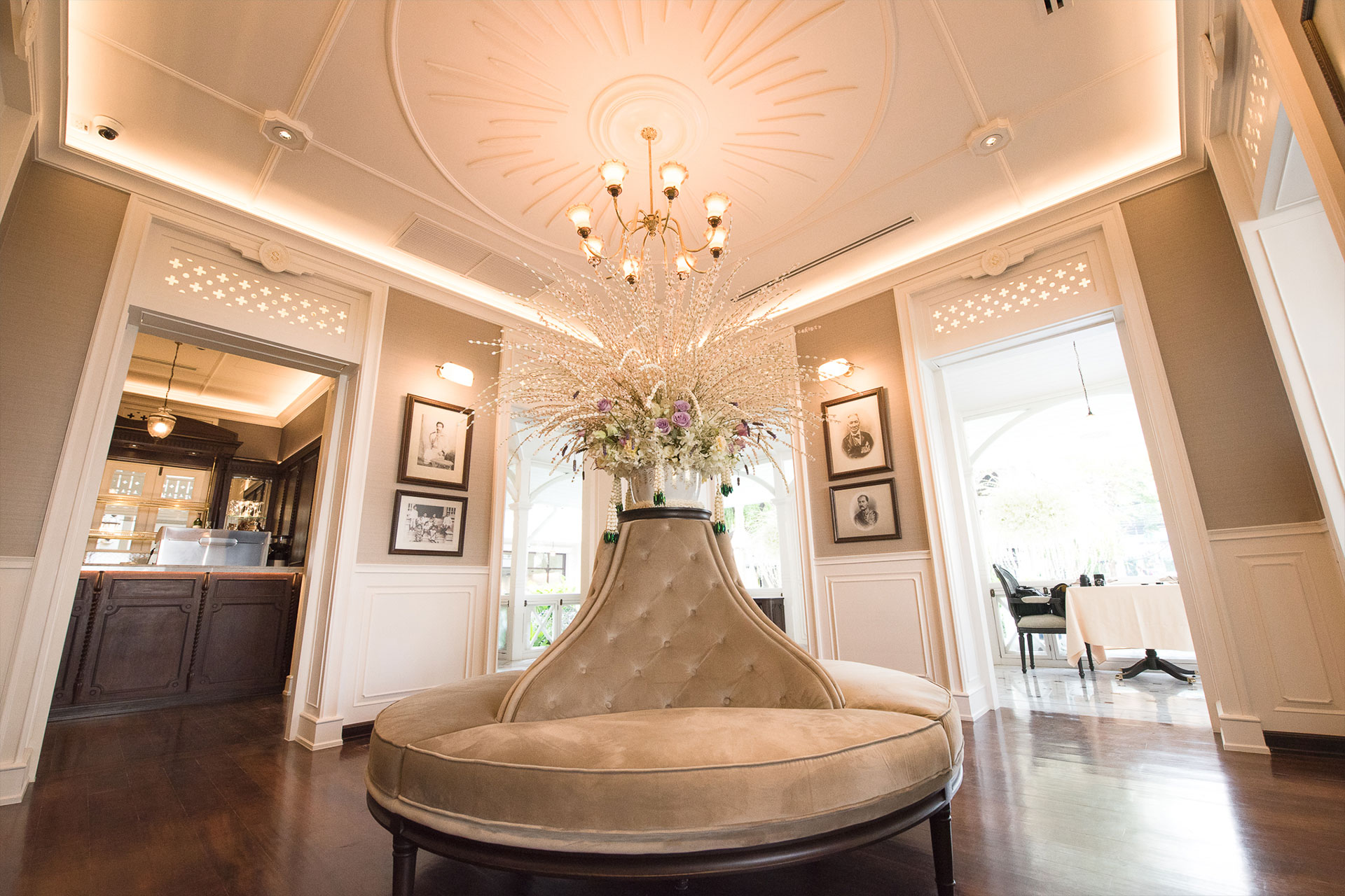 Dining room inside Baan Suriyasai Bangkok