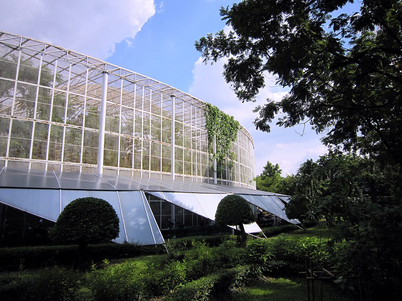Planted habitat inside Bangkok Butterfly Garden