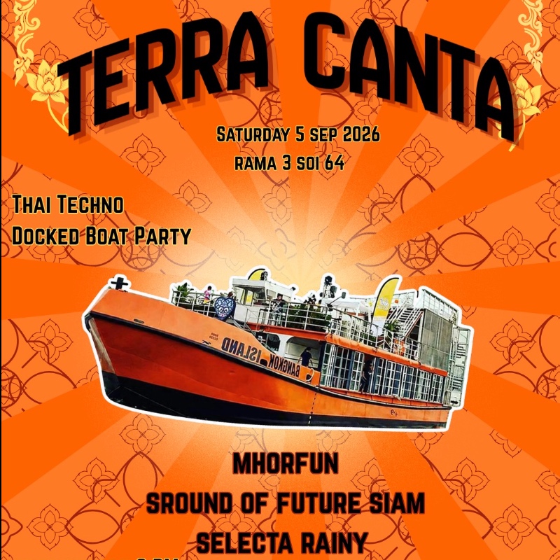 Terra Canta docked boat party in Bangkok