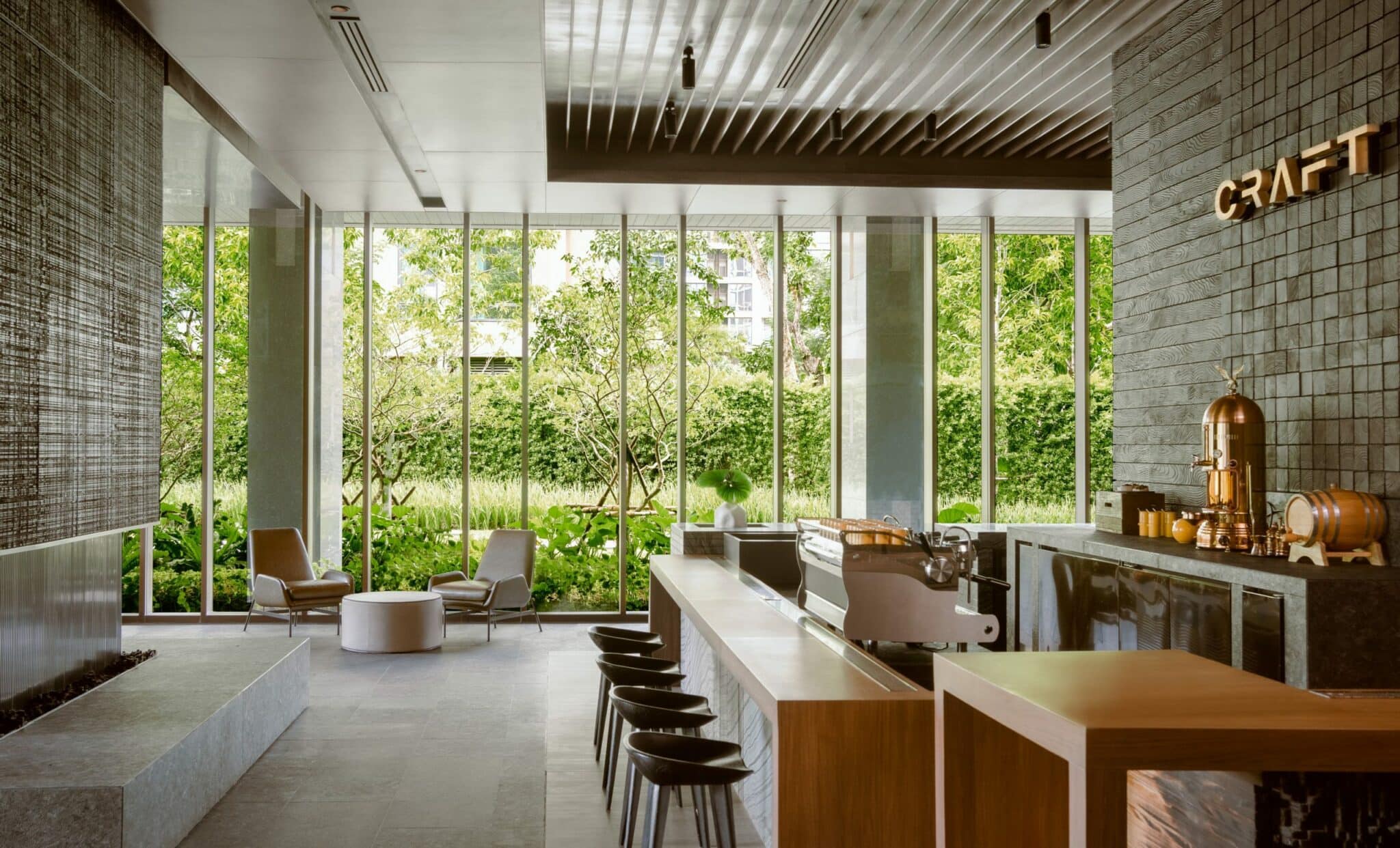 CRAFT cafe and bar seating at Kimpton Maa-Lai Bangkok