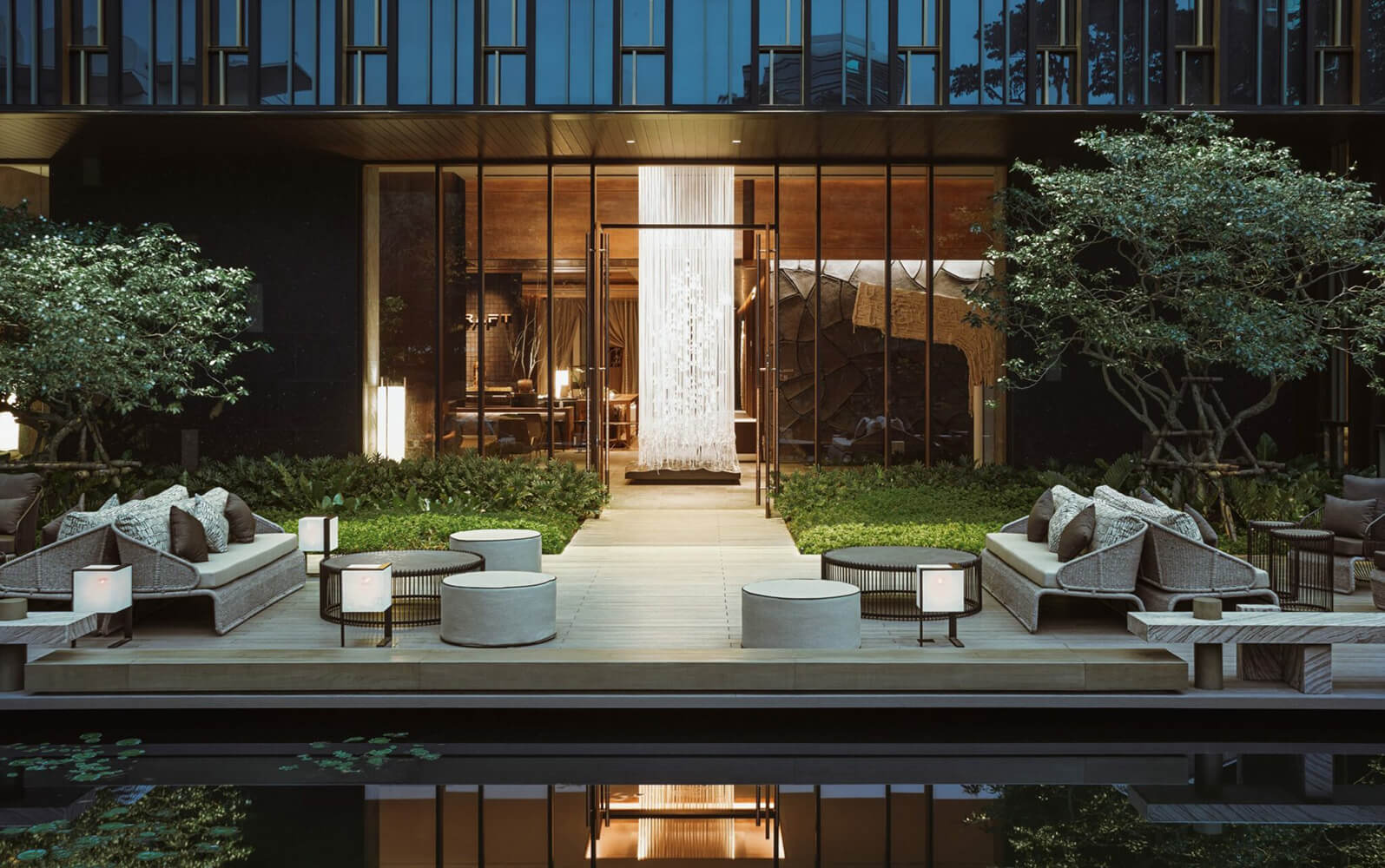 Garden seating beside CRAFT at Kimpton Maa-Lai Bangkok