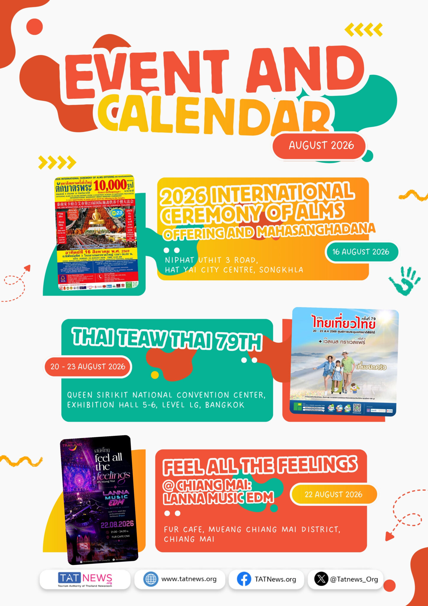 Feel All the Feelings event listing for Phuket Old Town in August 2026