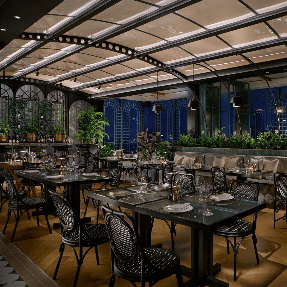 Iris and Wild Iris restaurant and bar at SO Bangkok