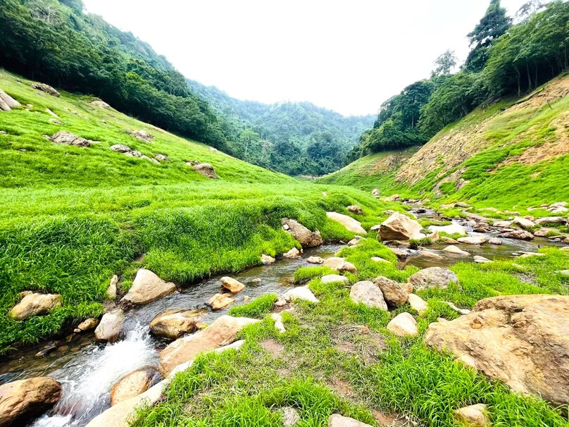 Wet walking route at Khao Chong Lom