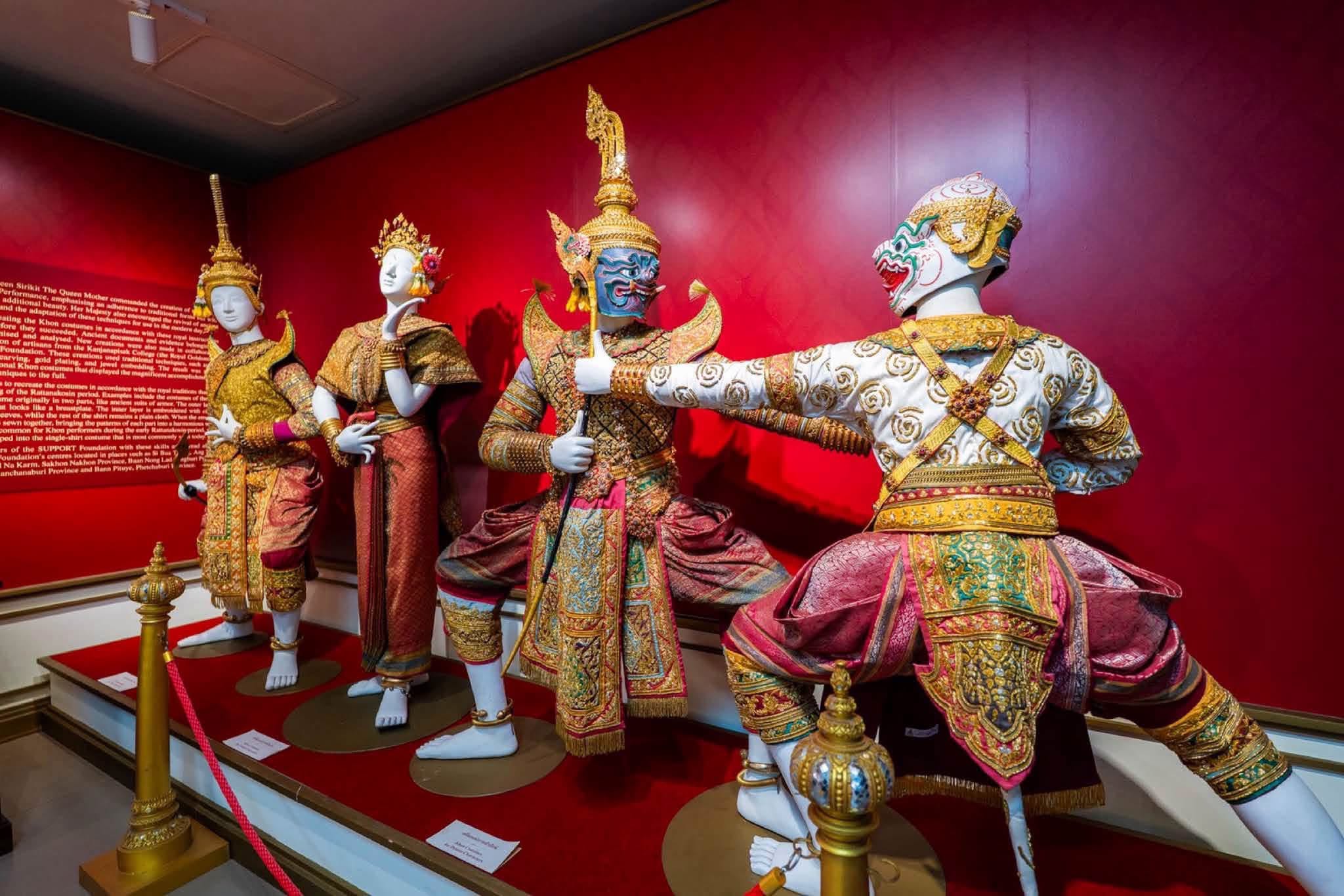Gallery inside the All About Khon Learning Centre at Koh Kerd