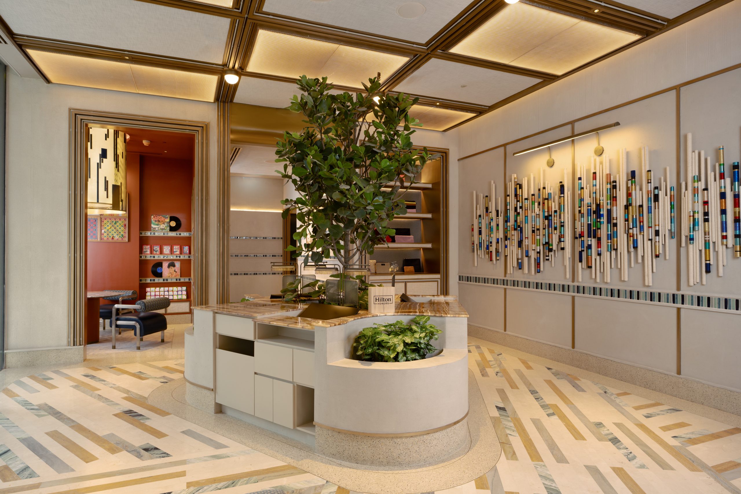 Lobby setting beside Luso cafe at Canopy Bangkok Sukhumvit