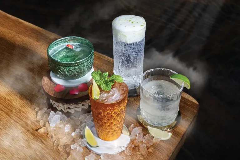 Spirit of Four Regions cocktail selection at Maitree Bar