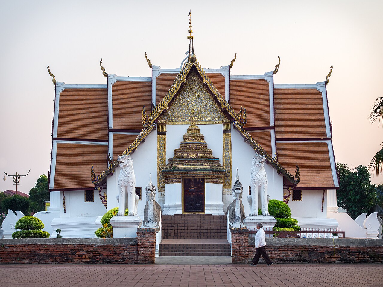Wat Phumin and its distinctive architecture in Nan Old Town