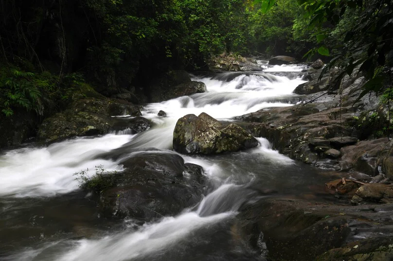 Rocky waterfall level at Pa La U