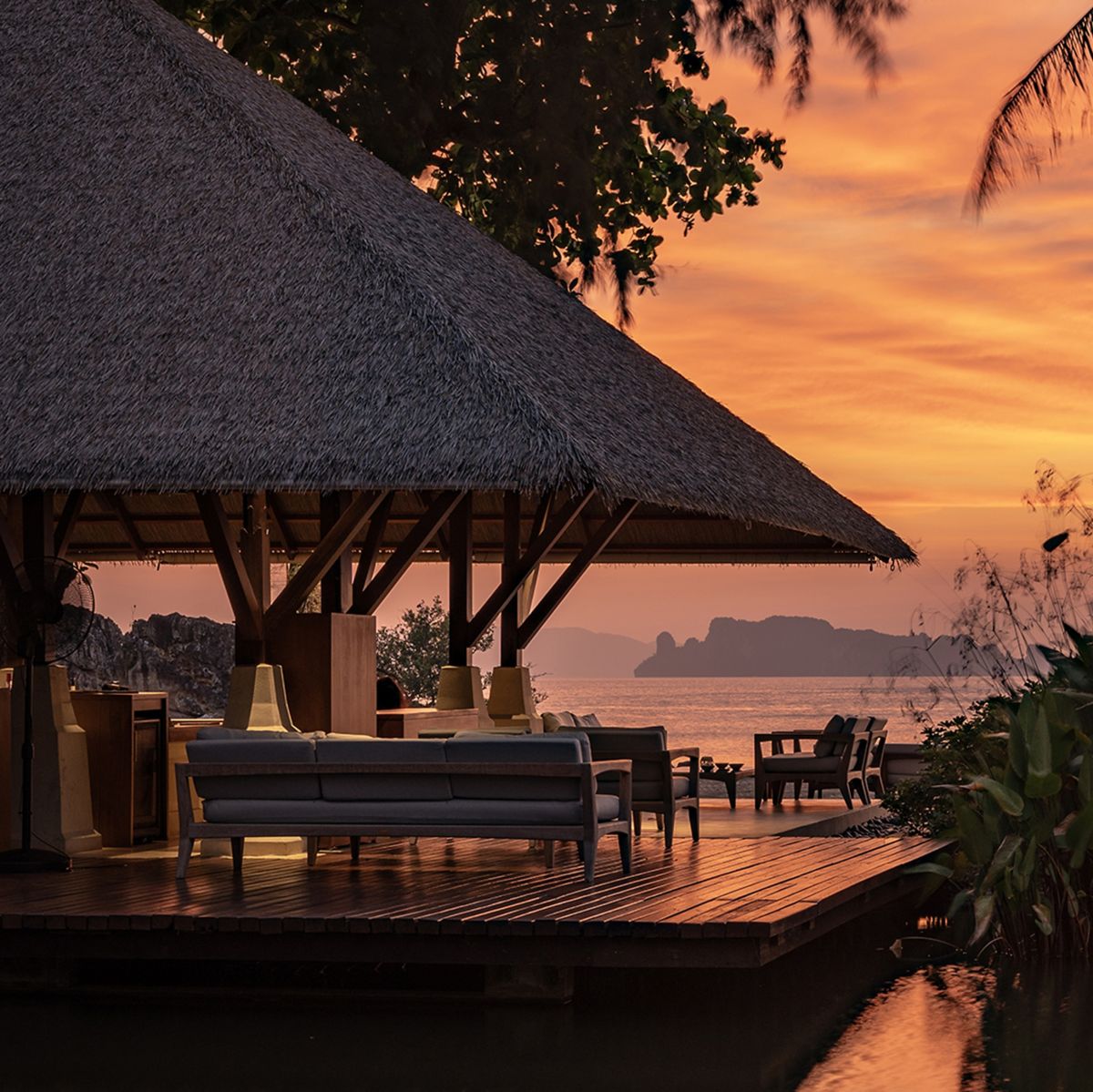 Chomtawan beach lounge at Phulay Bay in Krabi