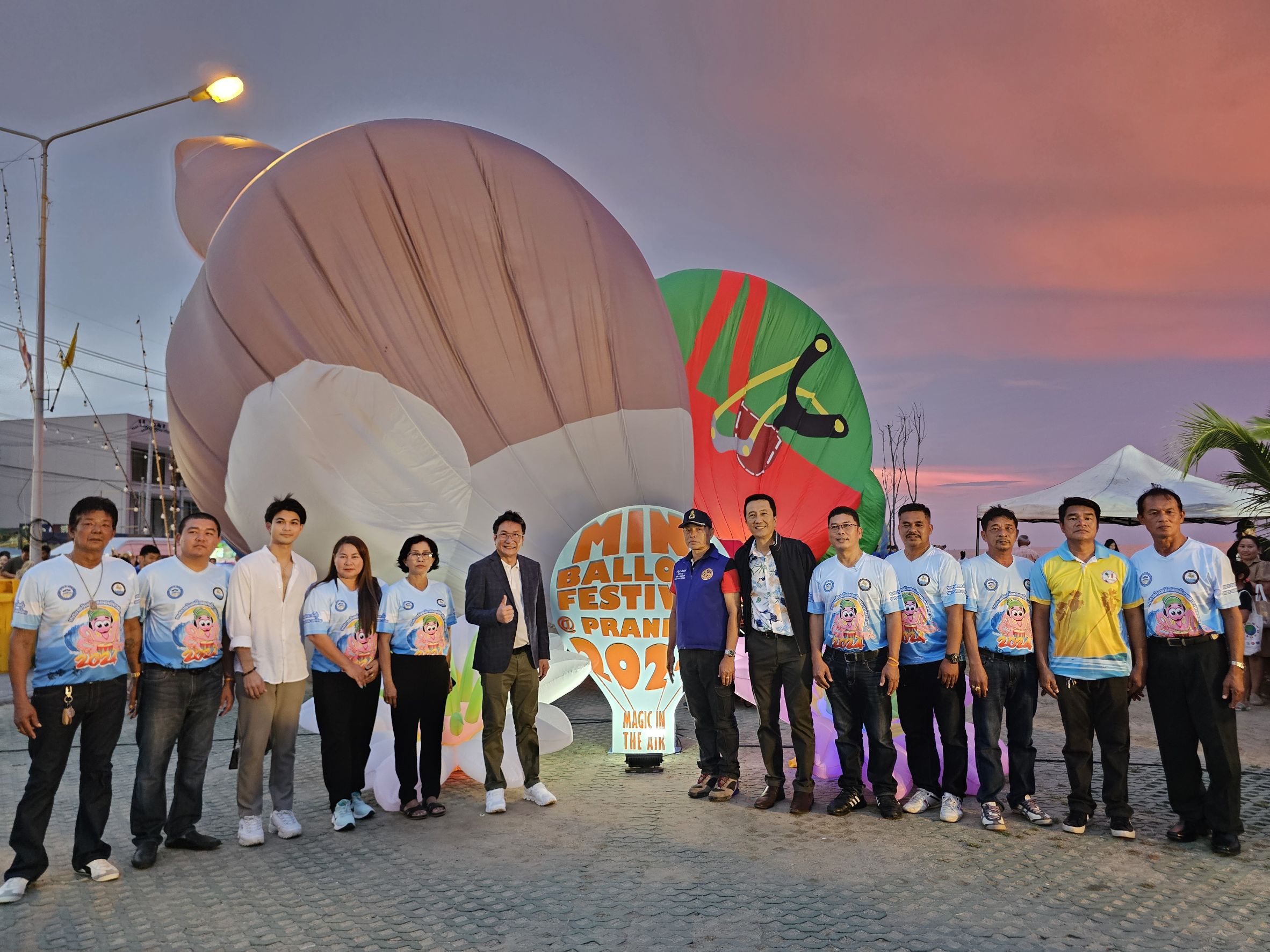 Organisers at a previous Mini Balloon Festival in Pak Nam Pran