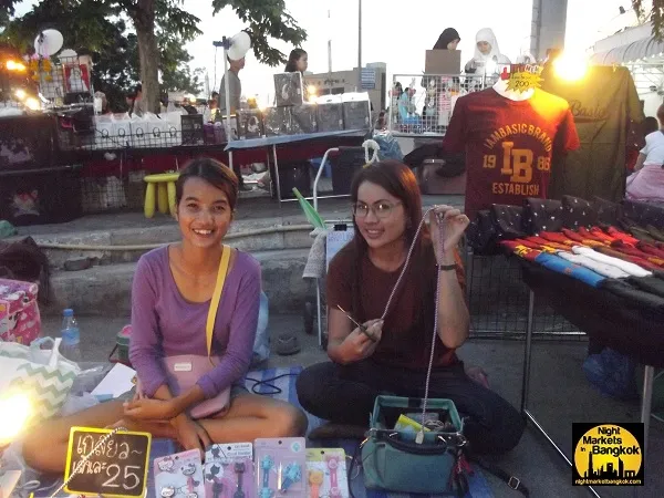 A retail display at Ramkhamhaeng Night Market