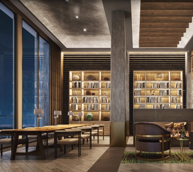Library at The Residences at Mandarin Oriental Bangkok