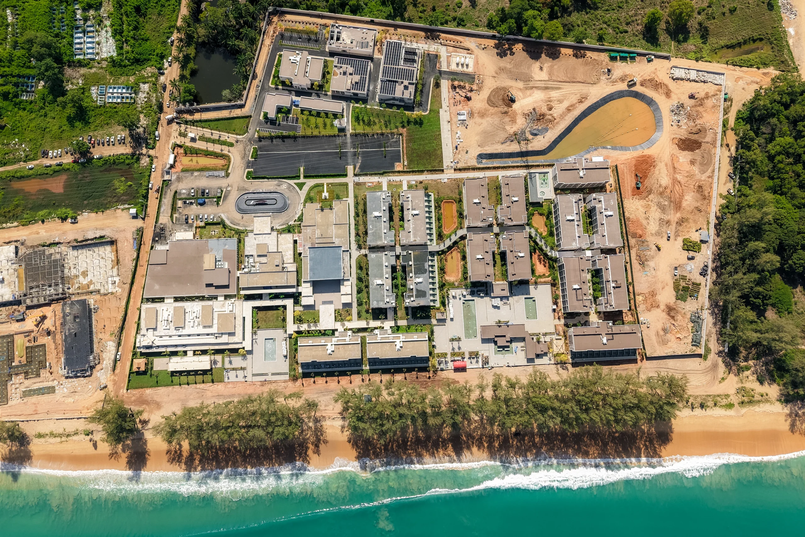 Aerial view of Riu Palace Phuket during final construction