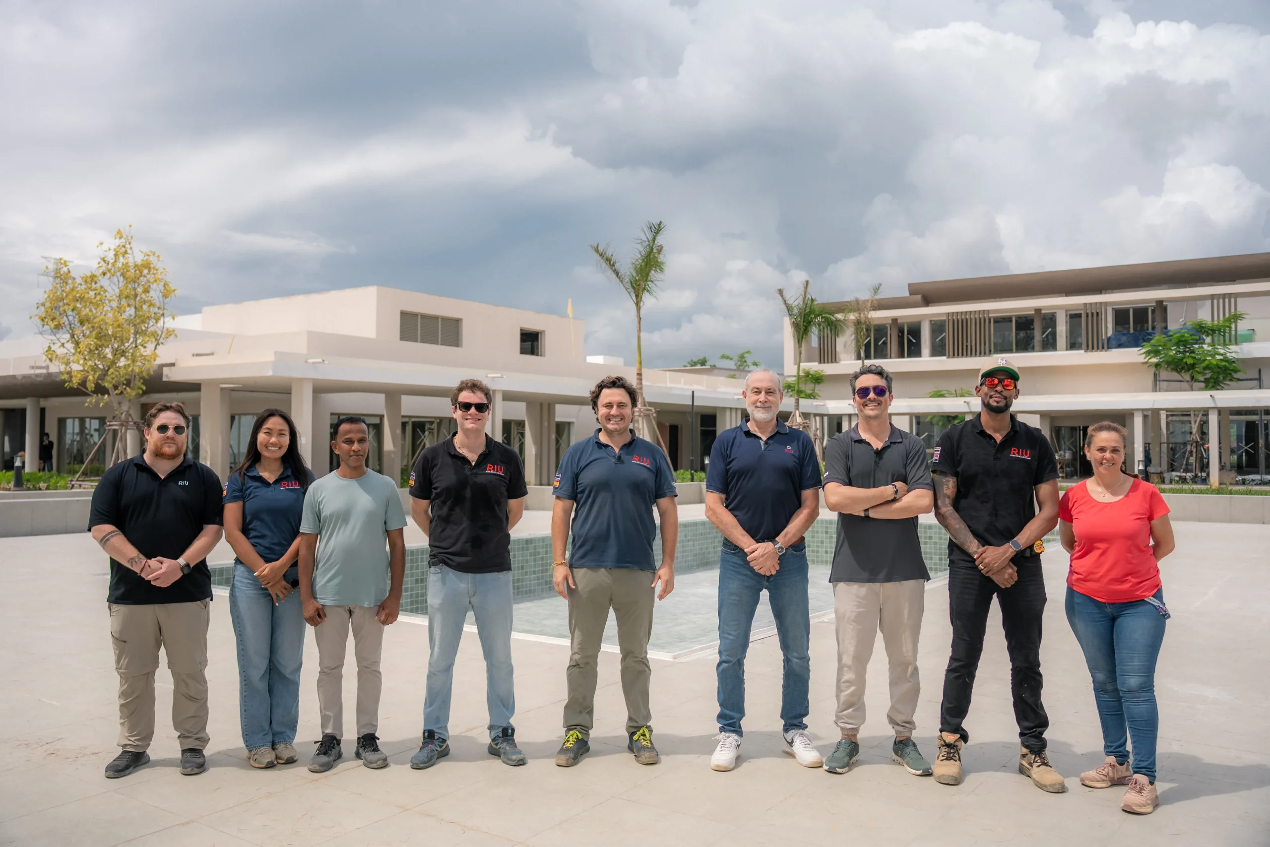 The team working on Riu Palace Phuket before opening